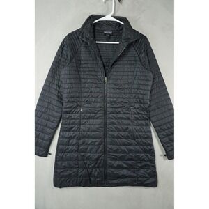 Patagonia Womens Nano Puff Parka Medium Black Insulated Puffer Coat Jacket